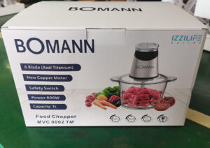 Technical Specifications of Bomann chopper model 8002